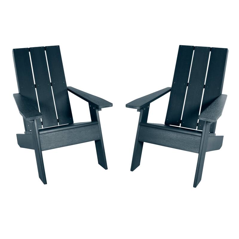 HIGHWOOD 2-Piece Modern Adirondack Chairs - Federal Blue
