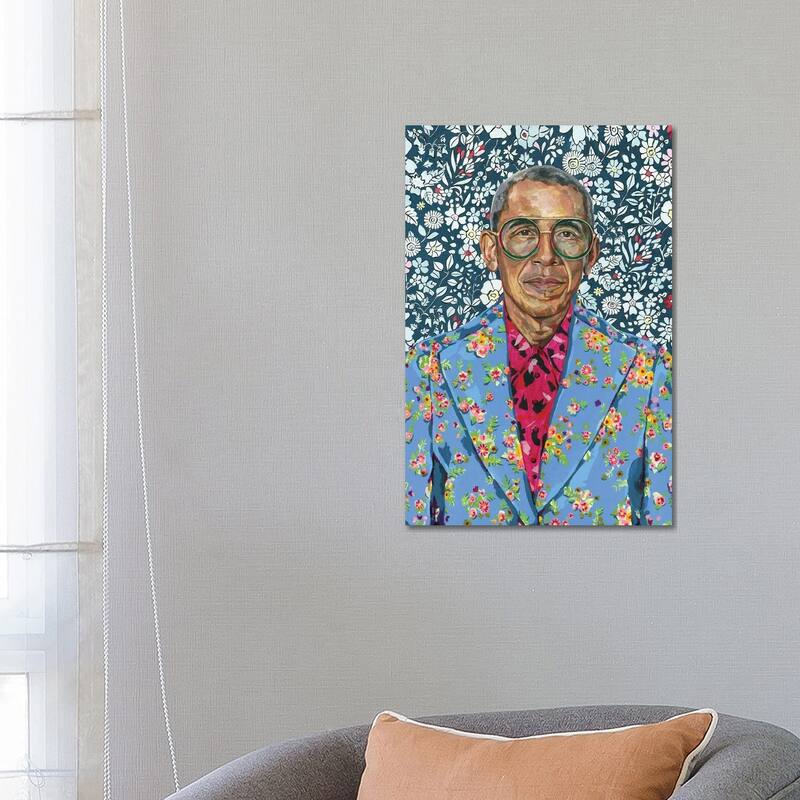 iCanvas "Barack" by Heather Perry Canvas Print - 26x18x1.5