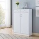 Q-Max White Shoe Storage Cabinet with Five shelves - Bed Bath & Beyond ...