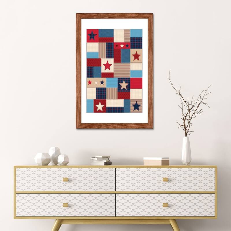 iCanvas "Americana Patriotic Patches I" by Gail Veillette