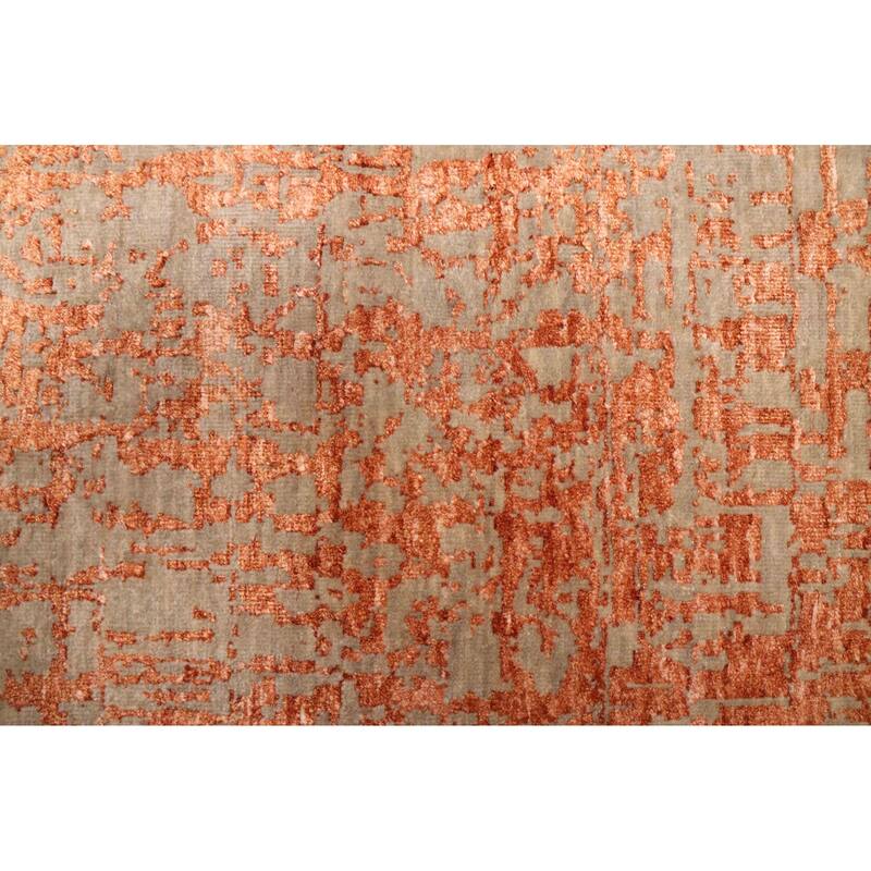 ECARPETGALLERY Hand-knotted Legacy Copper Silk, Wool Rug - 2'5 x 9'11