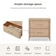 preview thumbnail 17 of 26, Furniture of America Kian Modern 3-Piece Natural Oak Solid Wood Panel Bedroom Set
