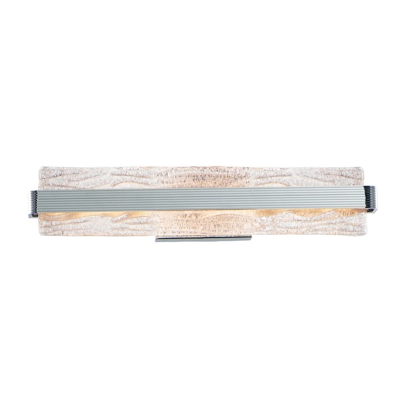 Ripple 1-Light 3.5" Wide Polished Chrome Vanity Light