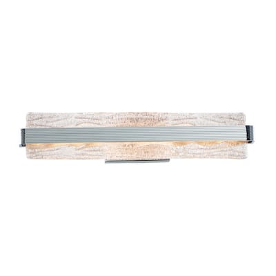 Ripple 1-Light 3.5" Wide Polished Chrome Vanity Light