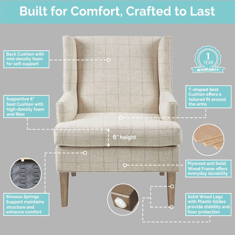 Martha Stewart Decker Accent Armchair