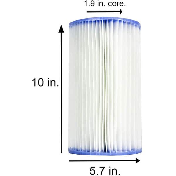 INTEX 6 Pack Pool Easy Set Filter Cartridge Type B Blue Bed Bath