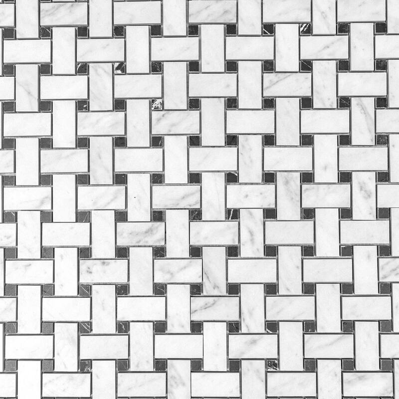 Regalia 12x12 in. Matte Gres Porcelain Basketweave Mosaic Wall and Floor Tile (5.82 sq ft/case, 6-Pack)
