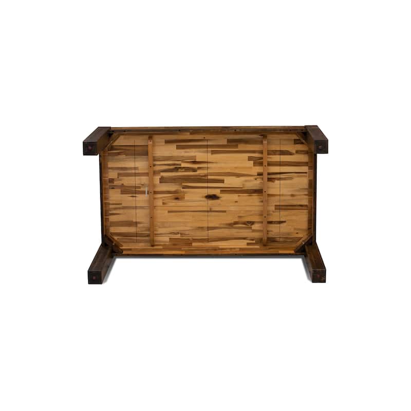 East West Furniture Dining Table Set Consists of a Rectangle Table and Chairs, Distressed Jacobean (Pieces Options)