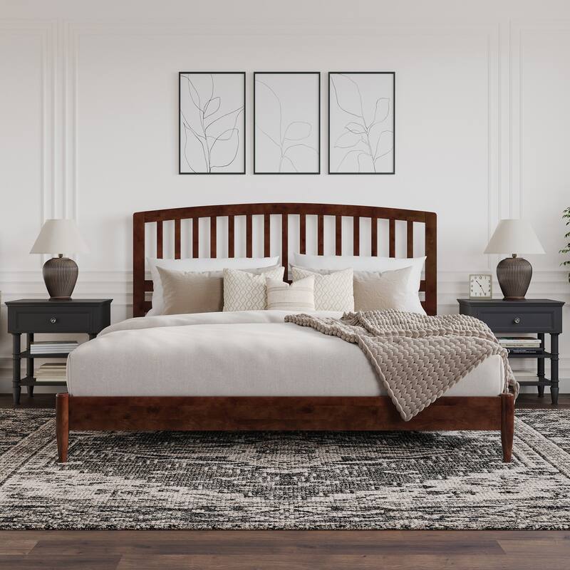 Quincy Solid Wood Low Profile Platform Bed