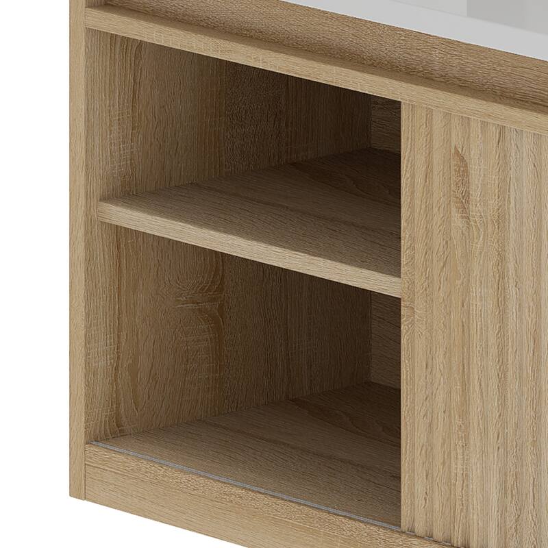 Moasis L-Shaped Electric Standing Desk with LED Lights