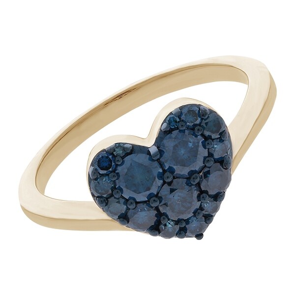 Shop Prism Jewel 0.75Ct Round Blue Color Diamond Heart ...