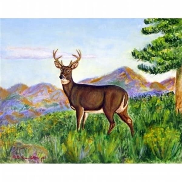 Betsy Drake DM535G Deer In Mountains Door Mat Large