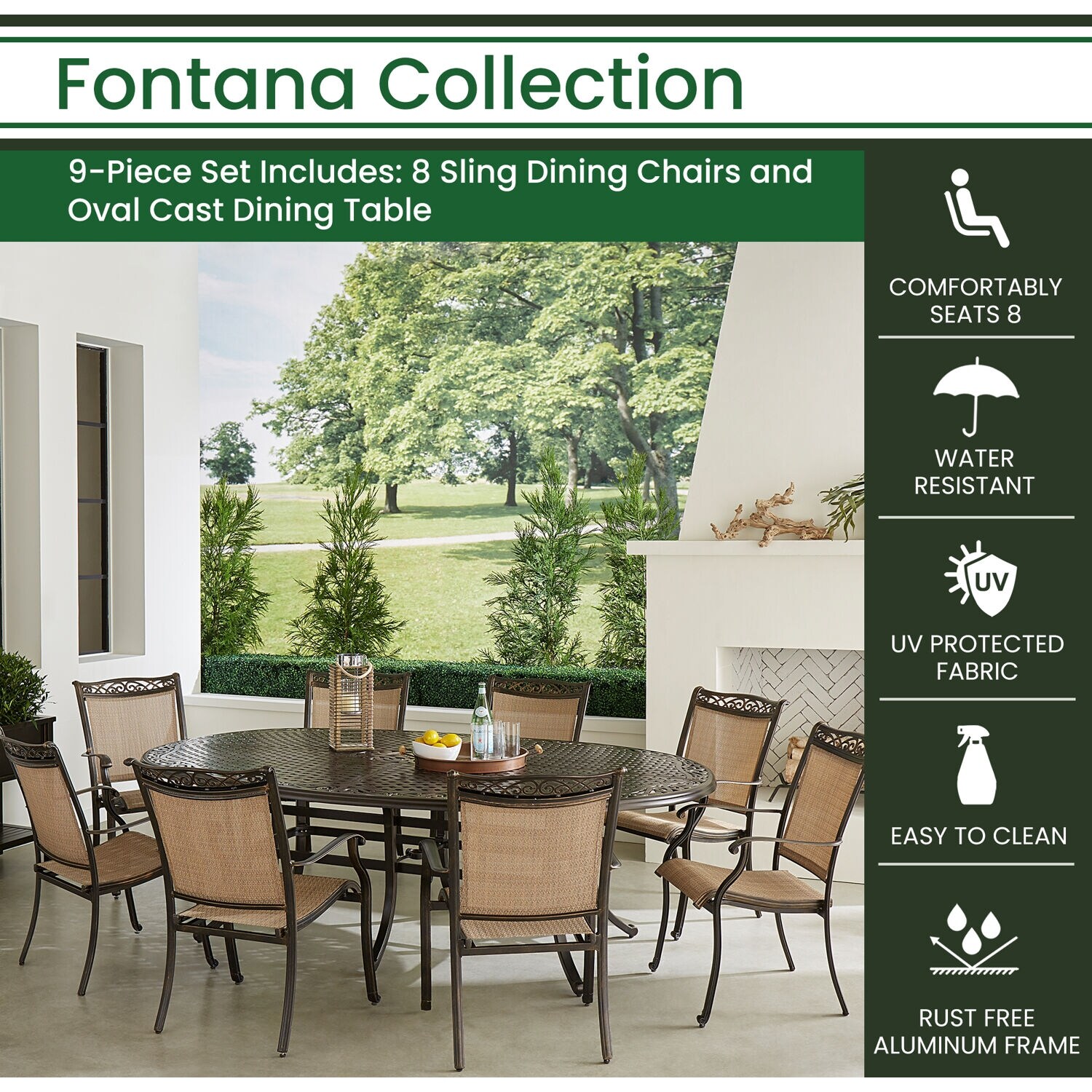 Hanover fontana top 9 piece