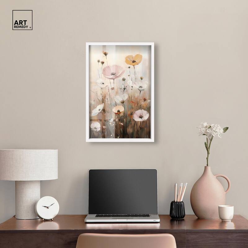 Delicate Flowers in Bloom Shadowbox by Art Remedy
