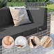 preview thumbnail 101 of 179, AOXUN Fire Pit Conversation Set Rattan Sofa Set Outdoor Furniture With Cushions