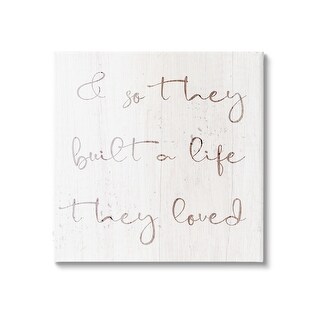 Stupell Built A Life They Loved Romance Canvas Wall Art by Lil' Rue ...