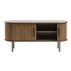 Rye Studio Nicola Mid-Century Modern Rounded Sliding Door TV Lowboard ...