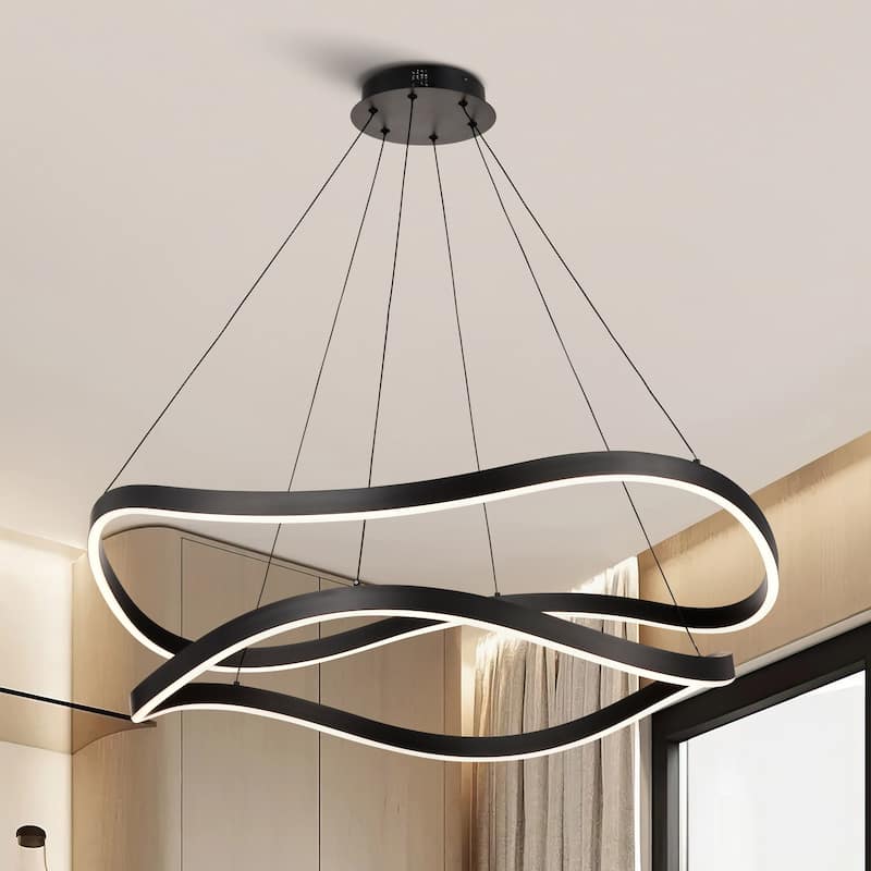 Sylas 36 Inch LED Pendant Matte Black Finish - Matte Black