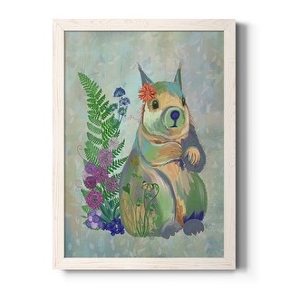 Fantastic Florals Squirrel-Premium Framed Canvas - Ready to Hang