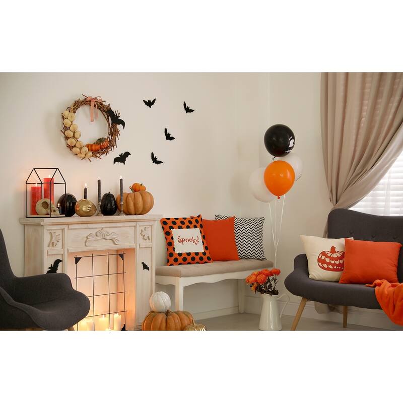 Halloween Spooky Dots Accent Pillow