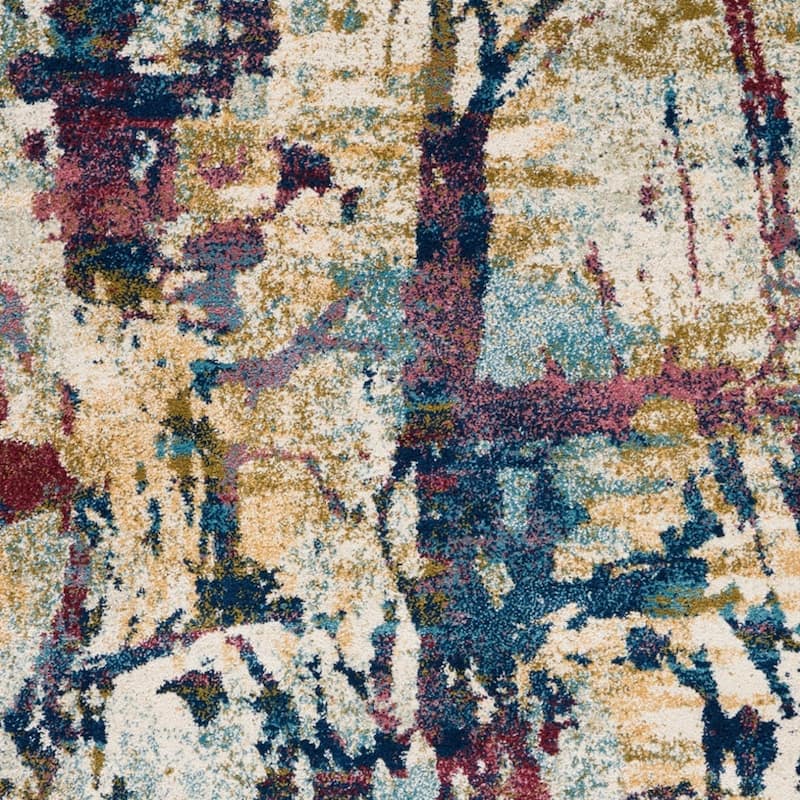 Feni Power Loomed Distressed Abstract Modern Stain Resistant Area Rug By HomeRoots - 72' X '48' X '0.75
