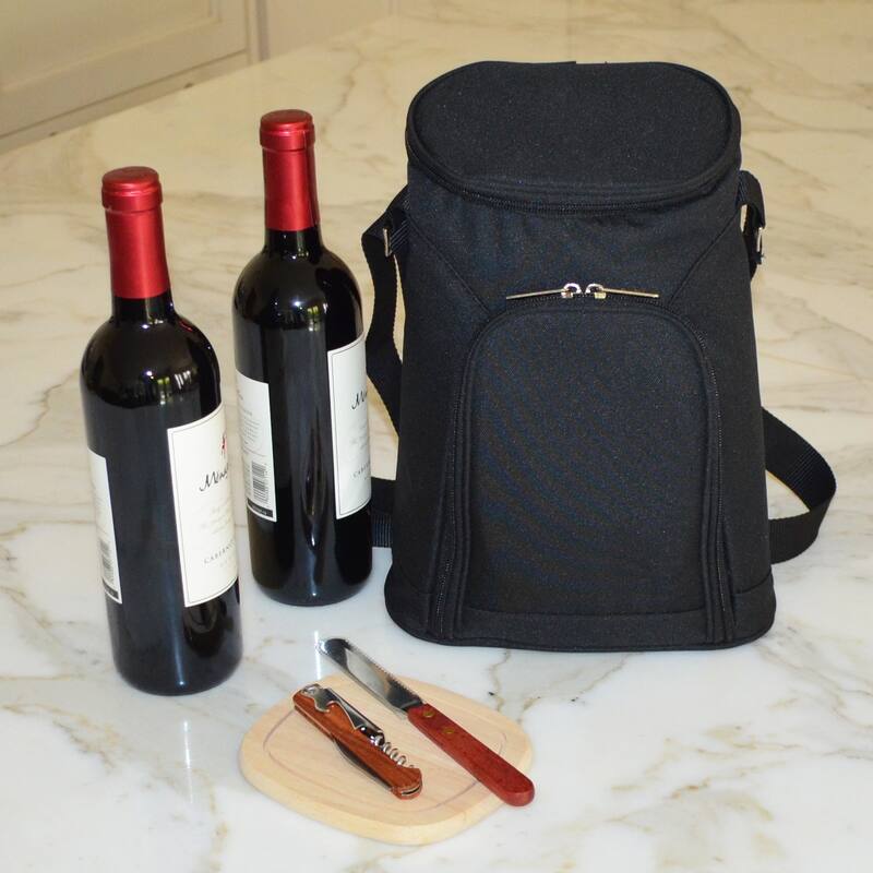 Picnic at Ascot Insulated 2-Bottle Wine Carrier with Accessories