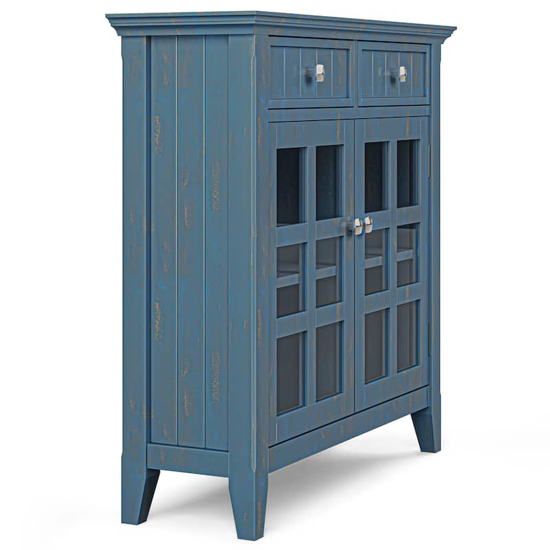 WYNDENHALL Normandy SOLID WOOD Entryway Storage Cabinet