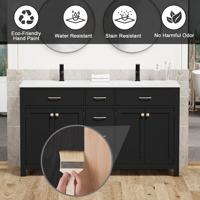 Sink Bathroom Vanity with Counter Top Set