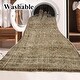 preview thumbnail 24 of 65, Washable Vintage Floral Area Rug Non-Slip Thin Rug for Living Room, Bedroom, Kitchen and Bath Machine Washable Indoor Pet Rugs