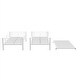 preview thumbnail 16 of 16, White Bunk Bed with Guardrail, Twin Over Twin Size