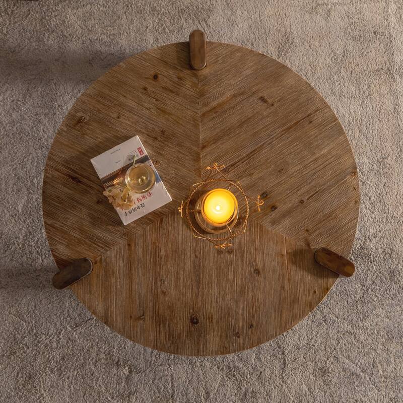 Rustic Natural Coffee Table for Apartment