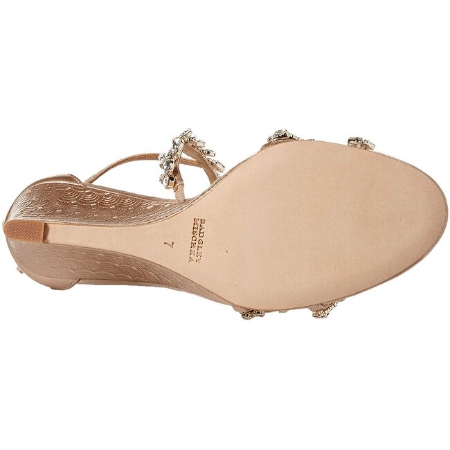 badgley mischka feather wedge