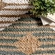 preview thumbnail 16 of 44, Nuloom Hand Braided Marla Denim And Jute Diamonds Area Rug
