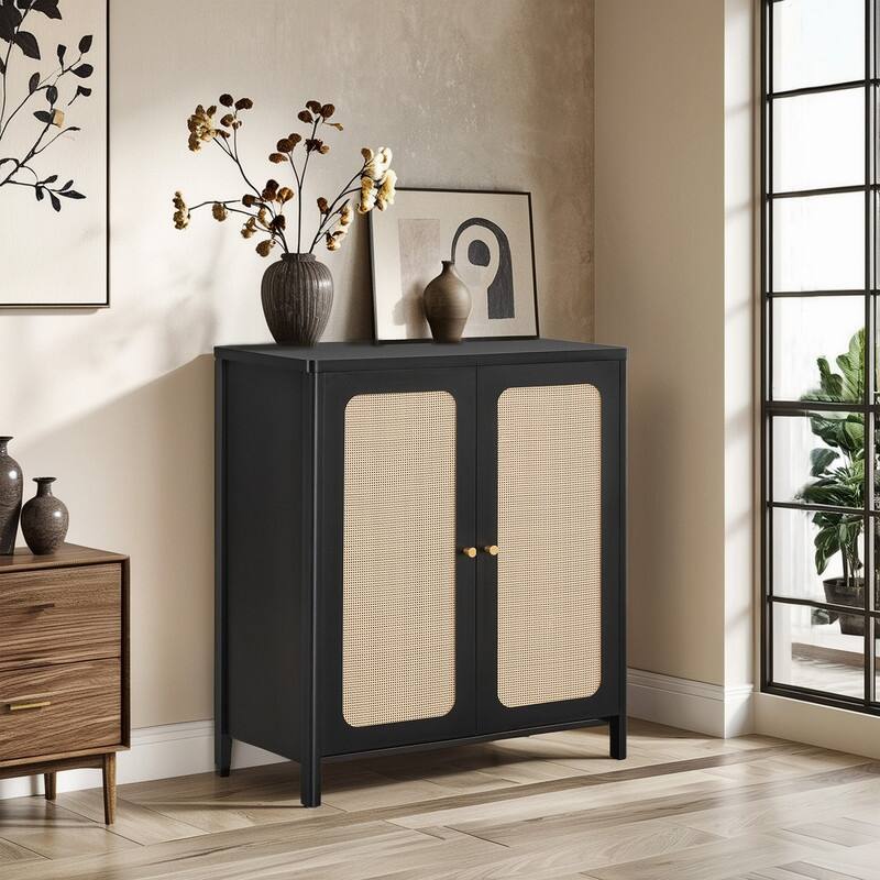 Spruce & Spring Boho Chic Sideboard Buffet Cabinet with Storage for Dining & Living Room