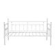 preview thumbnail 16 of 34, VECELO Roman Column Daybed 79" Iron Frame Space Saving Daybed Set with Rolling Trundle for Guest Teen Room Black or White