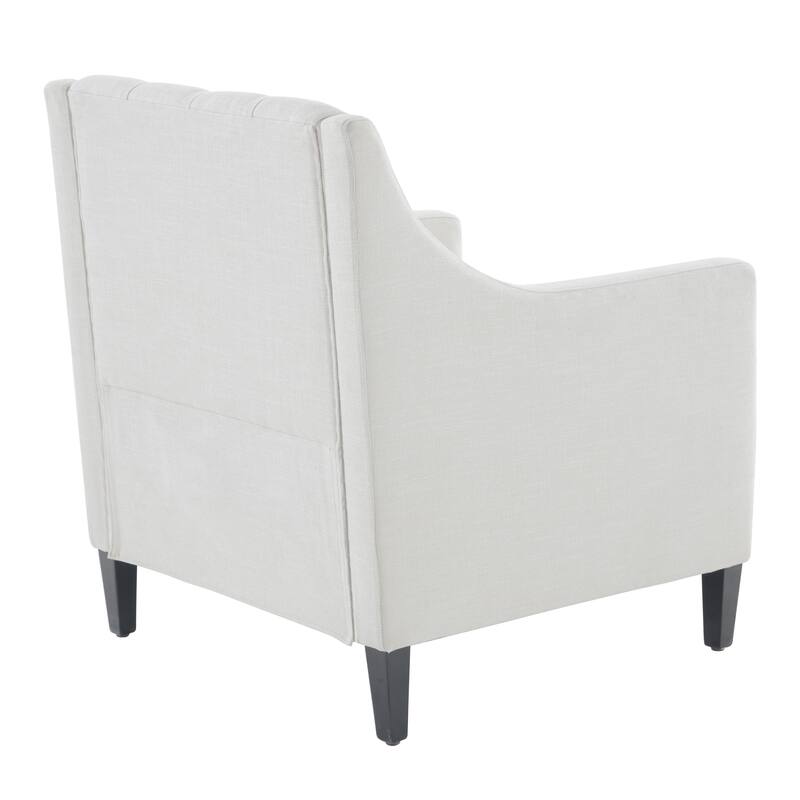 HUIMO Arm Chair Comfy Club Chair with Ottoman and Pillow