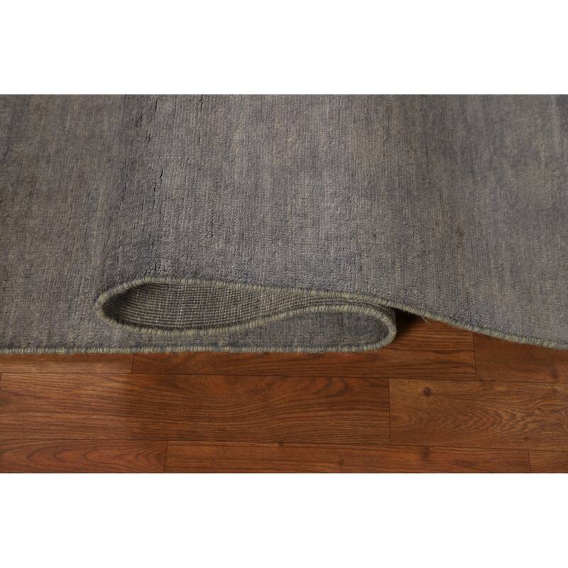 Modern Gray Gabbeh Oriental Rug Handmade Contemporary Wool Carpet - 4'11" x 6'6"