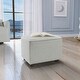 preview thumbnail 7 of 15, Evolur Holland Upholstered Ottoman in Thunder, Foot Rest Stool for Nursing Moms