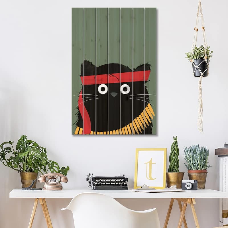 Cat Rambo Print On Wood by Doozal - Multi-Color - Bed Bath & Beyond ...