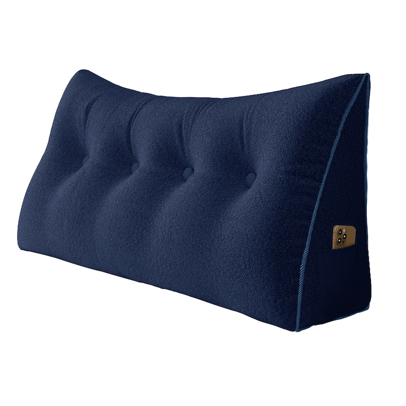 WOWMAX Bed Rest Wedge Bolster Daybed Dorm Bunk Bumper Reading Pillow