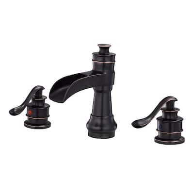 Classic Double Handle Oil Rubbed Bronze Bathroom Faucet