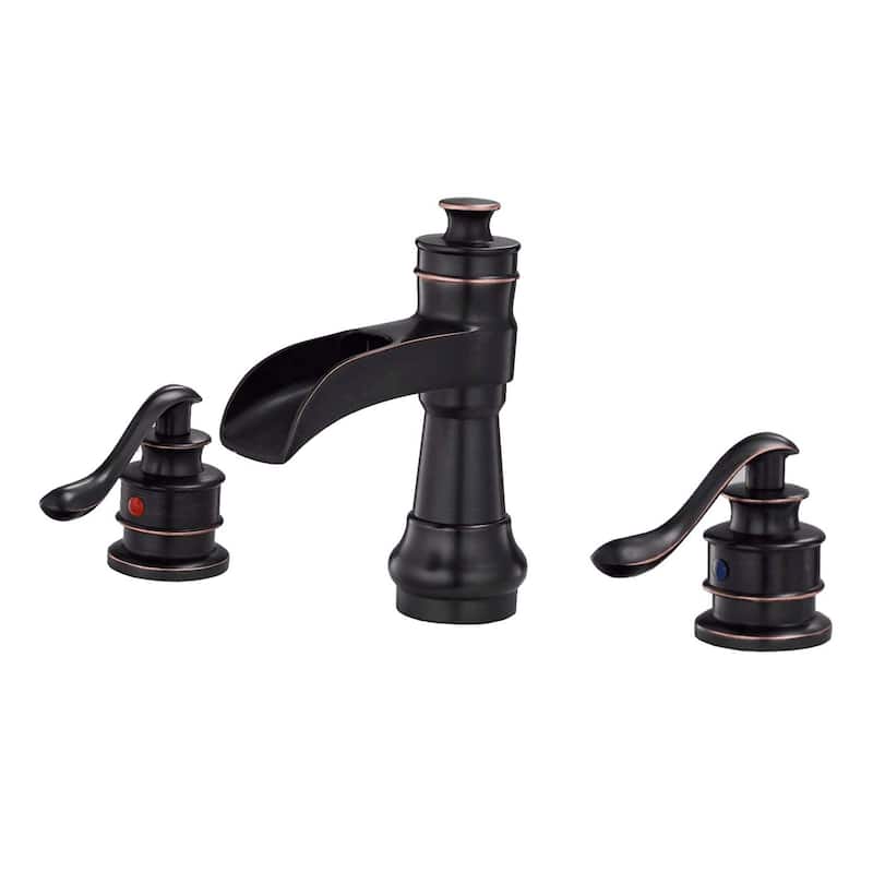 Classic Double Handle Oil Rubbed Bronze Bathroom Faucet - Oil Rubbed Bronze