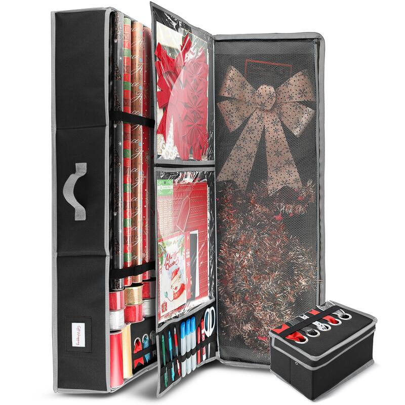 Empyrean Wrapping Paper Storage Container - Large - Black/Medium