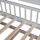 preview thumbnail 34 of 33, House Bed with Trundle Bed and Shelf, Wooden Platform Bed Frame with Full Length Guardrail and Roof