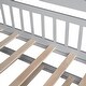 preview thumbnail 13 of 40, Wooden Twin Size House Bed with Trundle,Kids Bed with Shelf, Gray