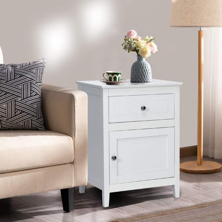 Beechwood Nightstand Accent End Table - 19" x 15" x 25" (L×W×H)