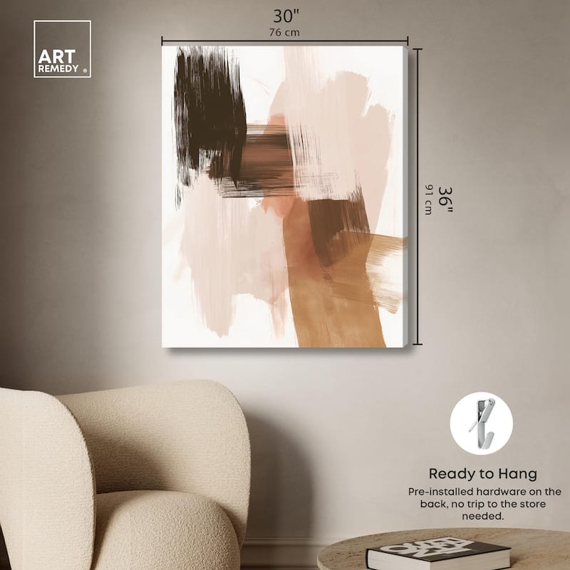Mahogany Whispers Canvas by Art Remedy, Gallery Wrapped