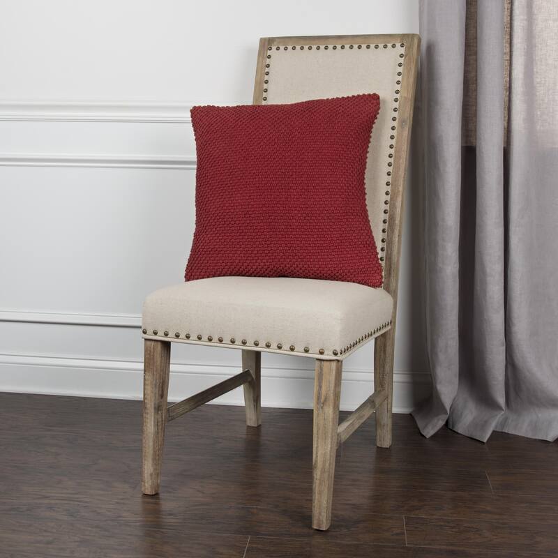 Rizzy Home Transitional Solid Light Texture Throw Pillow, 20-inch