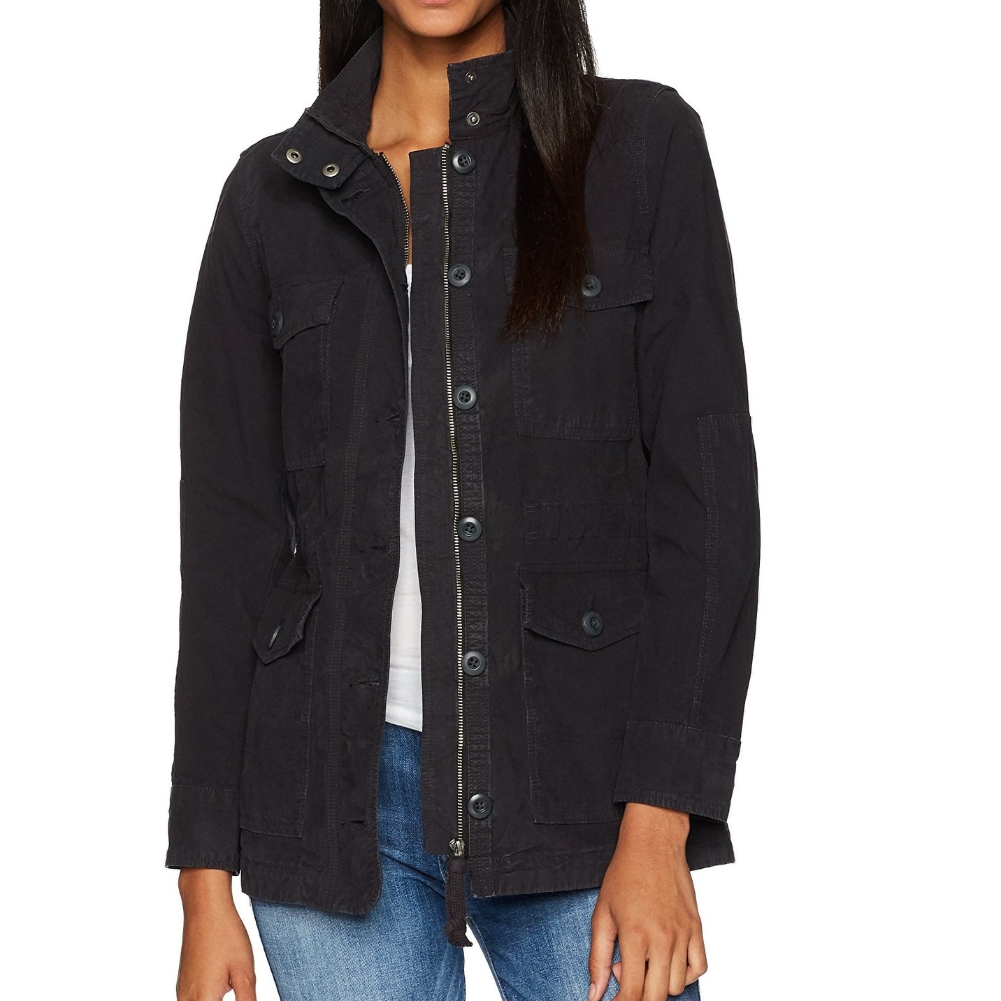 lucky brand utility jacket black