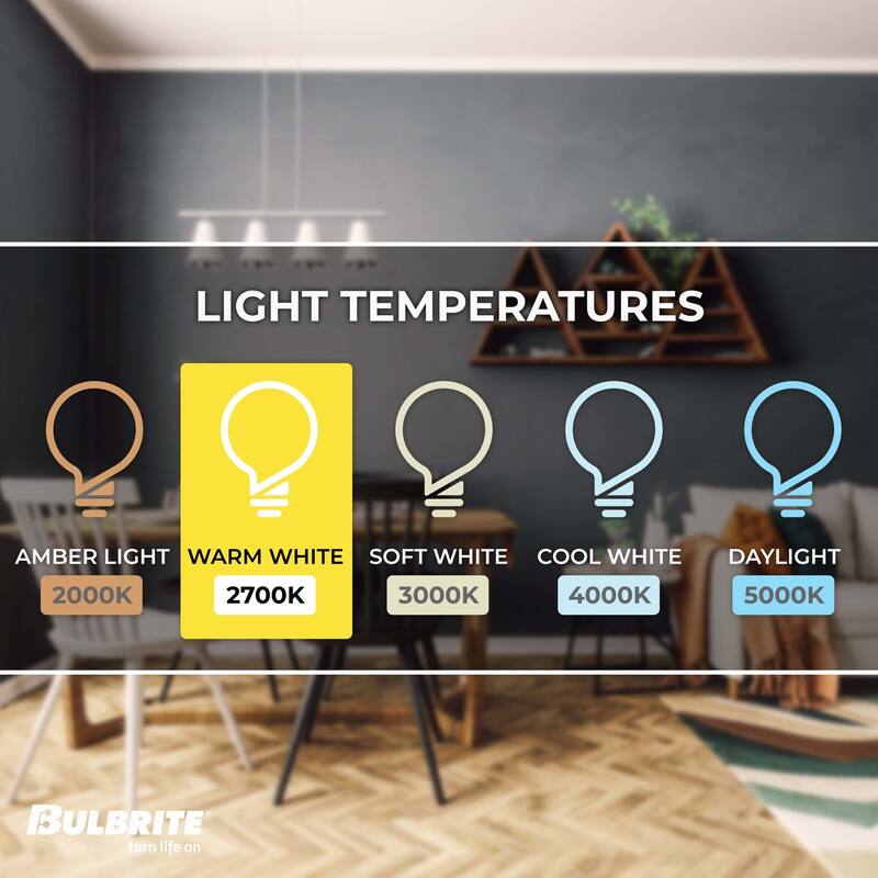 Bulbrite Multi Pack of Dimmable Clear Globe Incandescent Bulb
